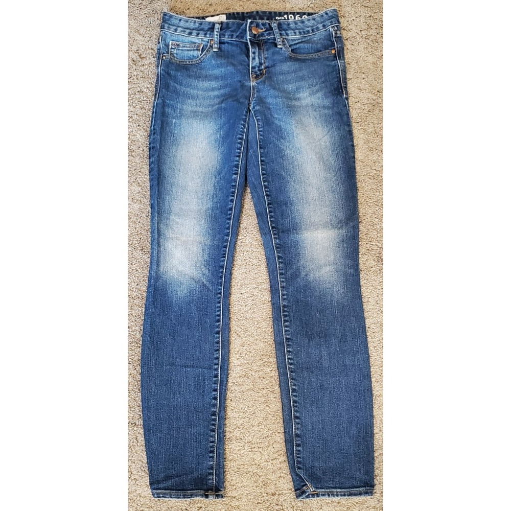 Gap Denim Women's‎ Always Skinny Jeans Mid Rise Size 27R Inseam 29"